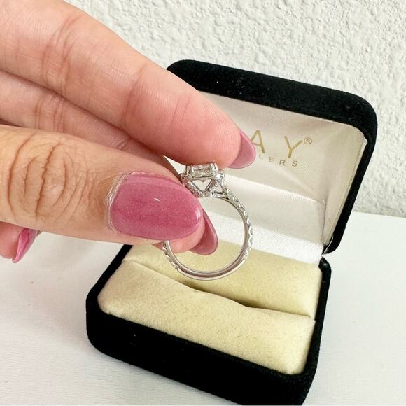 NEW Kay Jewelers Neil Lane Engagement Diamond Ring 14K White Gold 1.5ct size 4.5 - Picture 7 of 11